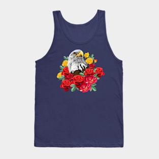 eagle with roses Tank Top